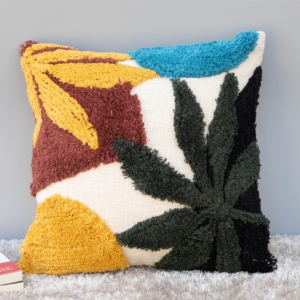 Cotton Leaf's Tufted Cushion Cover